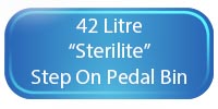 42L Sterilite Step On Pedal Bin